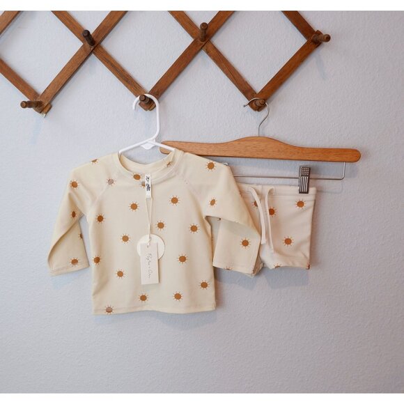 NEW Rylee + Cru Baby Neutral Sun Rashguard Swimsuit, size 6-12 months - Picture 10 of 10